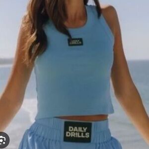 Daily Drills ribbed logo tank M/L